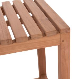 Bar stool Nikol Hm18109 teak wood in natural color 40x40x77 cm.