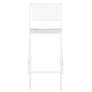 Бар стол Olympias метален Hm5528,02 бял 47x58x111cm