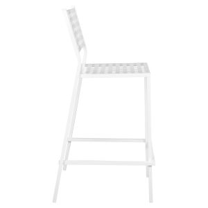 Бар стол Olympias метален Hm5528,02 бял 47x58x111cm