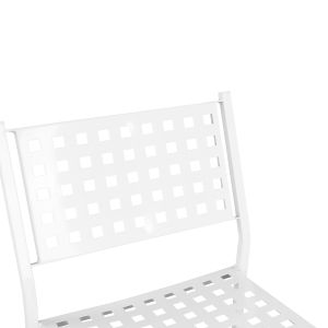 Бар стол Olympias метален Hm5528,02 бял 47x58x111cm