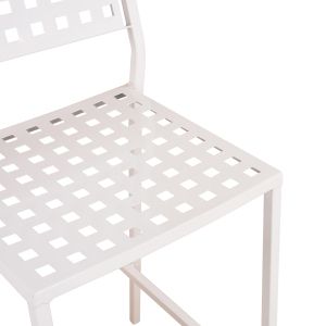 Бар стол Olympias метален Hm5528,02 бял 47x58x111cm