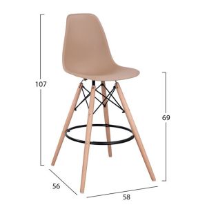 Бар стол Renata Art Wood Hm0173,45