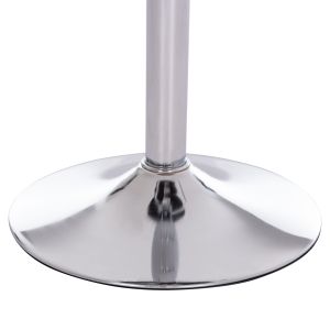 Бар стол Rose Hm204.21 хромирана основа и черен Pu 48x45x105hcm.