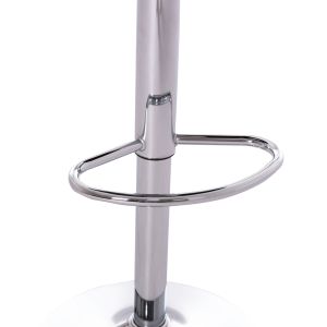 Бар стол Rose Hm204.21 хромирана основа и черен Pu 48x45x105hcm.