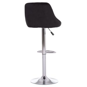Бар стол Rose Hm204.44 хромирана основа и окачване и черно кадифе 48x45x105всм.