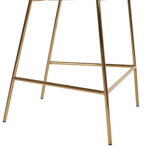 Бар стол Theodore Hm8734,04 черно кадифе и метална рамка 60x55x100hcm