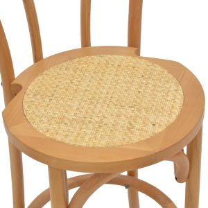 Бар стол Thonet естествен бук 41x50x105cm