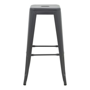 Бар стол Utopia метал в антрацитен цвят 42x42x76см