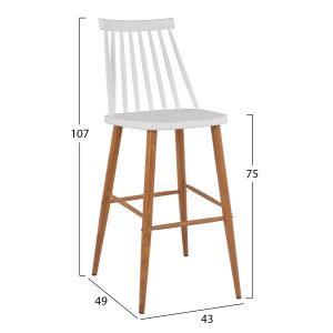 Bar stool Vanessa Hm8459,01