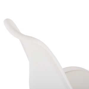 Bar stool Vegas Hm8000,21 medium height white polypropylene natural oak wood 47x58x103cm