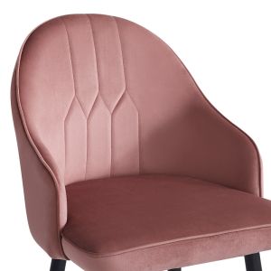 Бар стол Velva Velvet в цвят гнила ябълка 49x63x102см