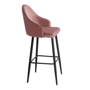 Бар стол Velva Velvet в цвят гнила ябълка 49x63x102см