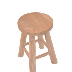 Bar stool Verenity natural teak color D30x45cm