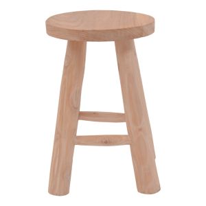 Bar stool Verenity natural teak color D30x45cm