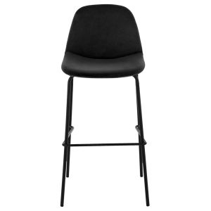 Bar stool Vincent Celina Hm8579,14 black velvet