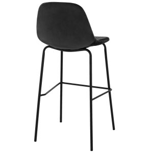 Bar stool Vincent Celina Hm8579,14 black velvet