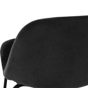 Bar stool Vincent Celina Hm8579,14 black velvet