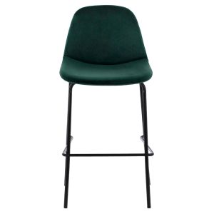 Bar stool Vincent in Celina green with metal legs Hm9298,13