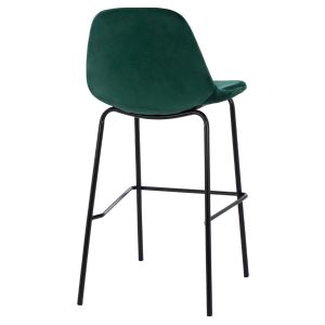 Bar stool Vincent in Celina green with metal legs Hm9298,13