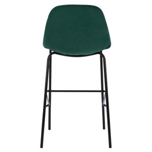 Bar stool Vincent in Celina green with metal legs Hm9298,13
