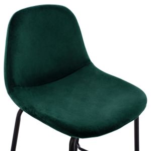 Bar stool Vincent in Celina green with metal legs Hm9298,13