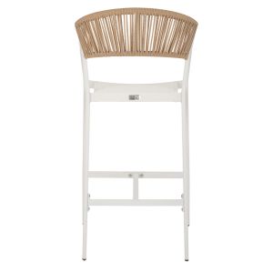 Bar chair aluminum and rattan 56x58x105hcmhm5892,02