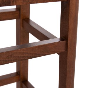 Bar stool brown, black square, Hm8069, 30x34x82h cm.