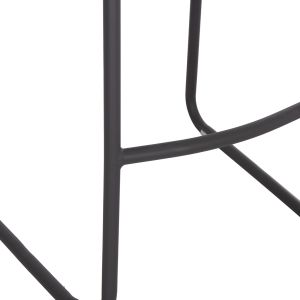 Aluminum bar stool Rachel Hm6341.01 gray color 47x56.5x98.5cm.