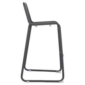 Aluminum bar stool Rachel Hm6341.01 gray color 47x56.5x98.5cm.