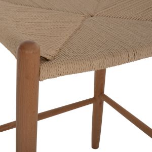 Bar stool made of beech and rope Hm9321.01