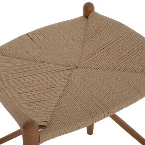 Bar stool made of beech and rope Hm9321.01