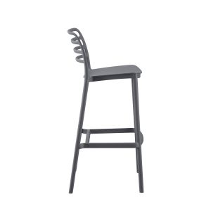Бар стол полипропилен Grey Hm6099,03 сив 37,2x50x101,5cm