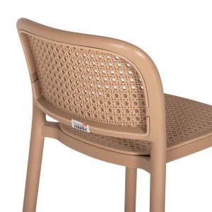 Бар стол полипропилен Hm5939,03 в капучино цвят 51x52x104cm