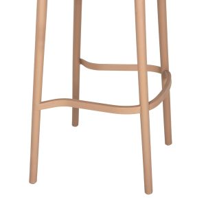 Бар стол полипропилен Hm5939,03 в капучино цвят 51x52x104cm