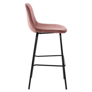 Bar stool pink velvet with metal legs Hm9298,12