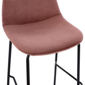 Bar stool pink velvet with metal legs Hm9298,12