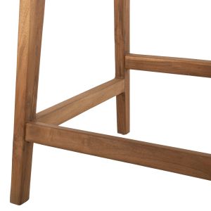 Bar stool with backrest Boris Hm9381,11 made of solid teak wood 46x53x96cm