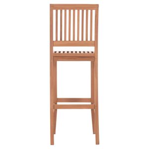 Bar stool with backrest Paiper Hm18110 teak in natural color 40x49.5x114 cm.