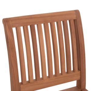 Bar stool with backrest Paiper Hm18110 teak in natural color 40x49.5x114 cm.