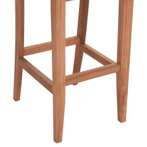 Bar stool with backrest Paiper Hm18110 teak in natural color 40x49.5x114 cm.
