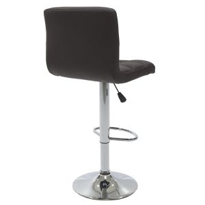 Bar stool with height adjustment Remina Lino color dark brown