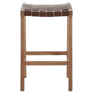 Bar stool, natural solid teak Hm99382.01
