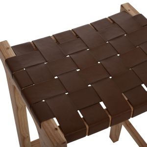 Bar stool, natural solid teak Hm99382.01