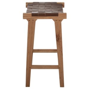 Bar stool, natural solid teak Hm99382.01