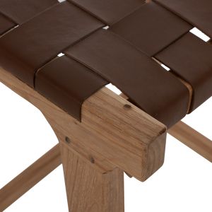 Bar stool, natural solid teak Hm99382.01