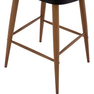 Bar stool black natural Hm9300,02