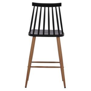Bar stool black natural Hm9300,02
