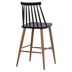 Bar stool black natural Hm9300,02