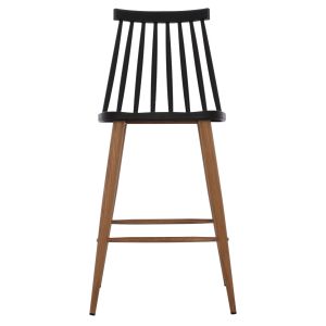 Bar stool black natural Hm9300,02