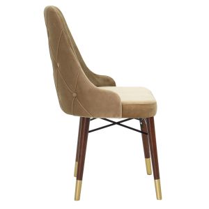Beige plush Evadne chair